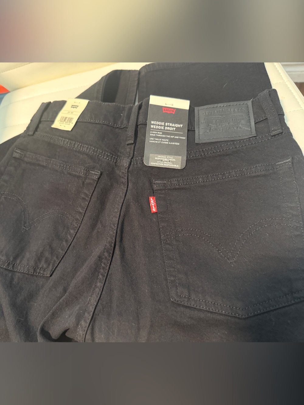 Levi's Women’s Wedgie Straight Leg Jeans - Black